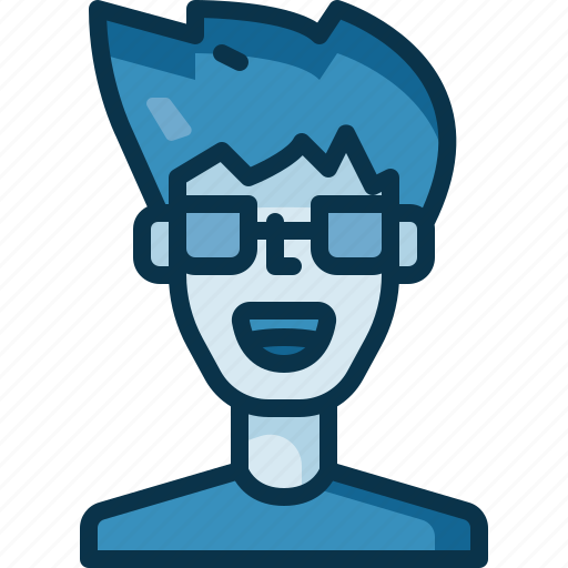 Man, glasses, people, senior, person, user, profile icon - Download on Iconfinder