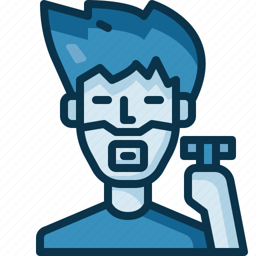 Shaving, shave, beauty, grooming, razor, user, face icon - Download on Iconfinder