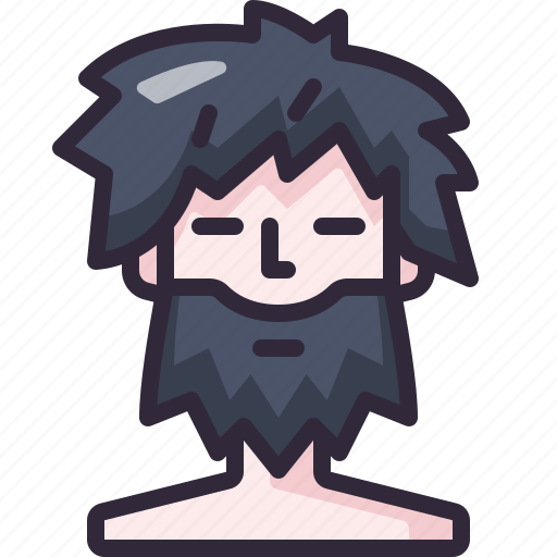 Man, beard, user, profile, facial, hair, avatar icon - Download on Iconfinder