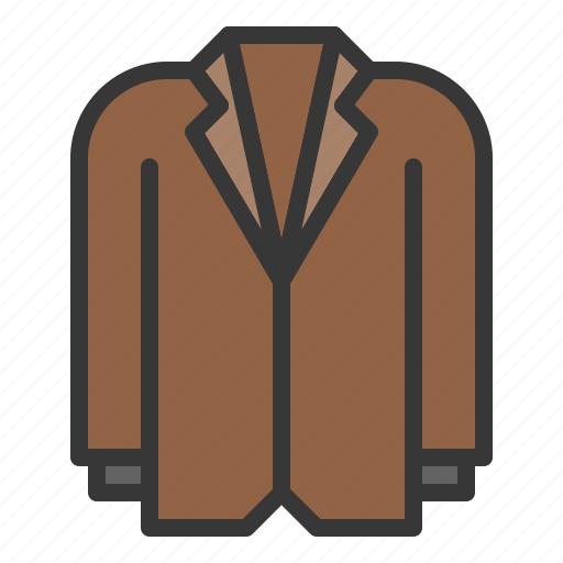 Clothes, coat, fashion, long sleeve shirt, male icon - Download on Iconfinder