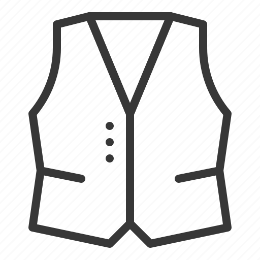Clothes, fashion, male, vest icon - Download on Iconfinder