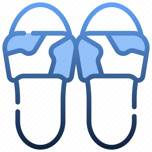 Flip, flops, slippers, footwear, fashion, shoes icon - Download on Iconfinder