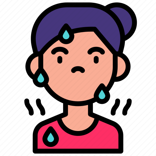 Hot, flashes, sweat, women, menopause, menopausal, menstrual icon - Download on Iconfinder