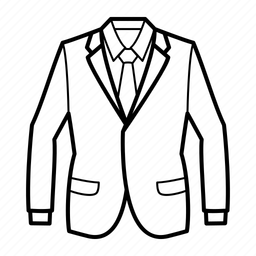 Clothes, fashion, formal, men, shirt, suit, tie icon - Download on Iconfinder