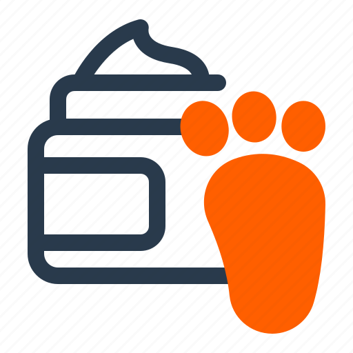 Foot, cream, foot cream, skincare, feet, moisturize, care icon - Download on Iconfinder