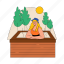 steams, warm, wooden, pool, swimming, sun, furniture, hot, home 