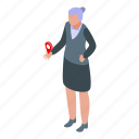 woman, mentor, show, isometric