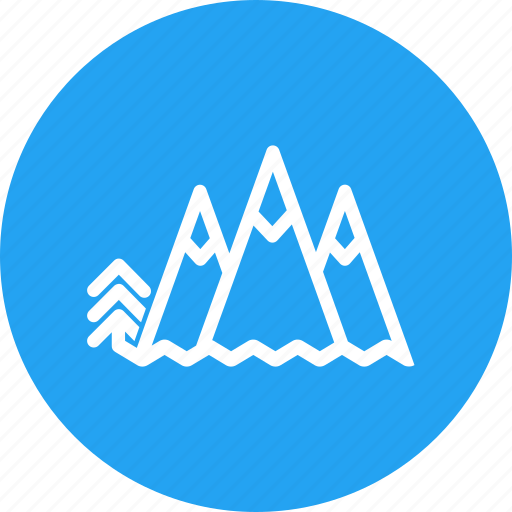 Blue, circle, climbing, landscape, mountain, nature, trip icon - Download on Iconfinder