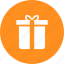box, christmas, circle, gift, present, yellow 