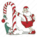 santa, lollipop, xmas, candy, christmas, winter, decoration, gnome, new year, elf 