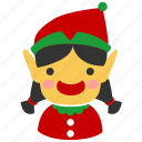 christmas, elf, girl, person, xmas, female, winter 