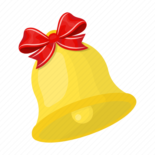 Bell, bow, christmas, handbell, happy, new, year icon - Download on Iconfinder