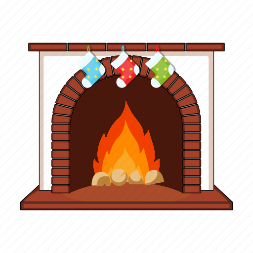 Christmas, fire, fireplace, gift, happy, new, year icon - Download on Iconfinder
