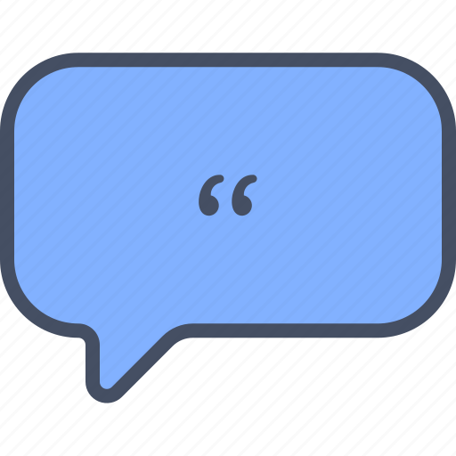 Chat, conversation, message, quote icon - Download on Iconfinder