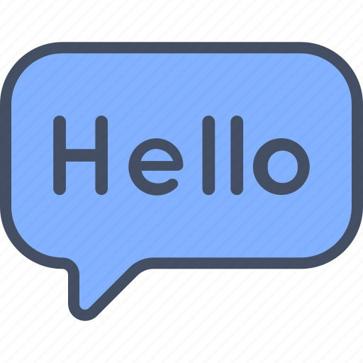 Chat, greeting, hello, message icon - Download on Iconfinder