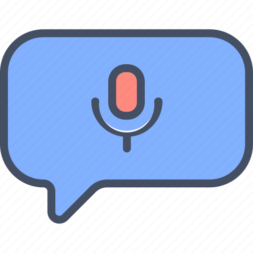 Message, microphone, multimedia, on icon - Download on Iconfinder