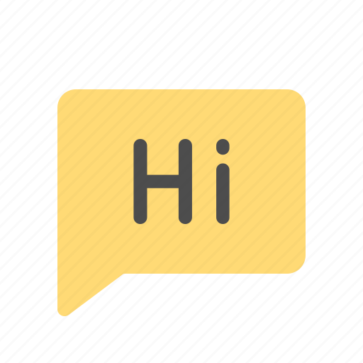 Chat, greeting, hi, message, messenger, text icon - Download on Iconfinder