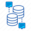 database, storage, server, message