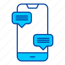 mobile, chat, message, communication