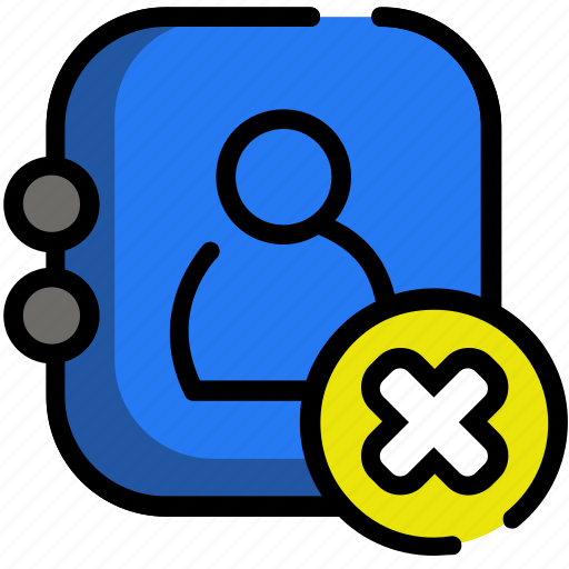 Block, contact, delete, phone number icon - Download on Iconfinder