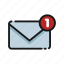 letter, incoming, inbox, message, notification, mail