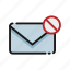 caution, empty, error, letter, mail., message, notification, undone, warning 