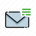 letter, message, notification, process, progress, send, sending
