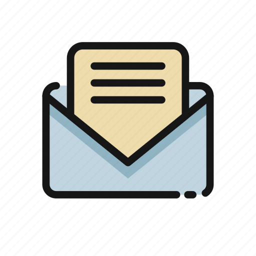Letter, message, notification, opened, read, write icon - Download on Iconfinder