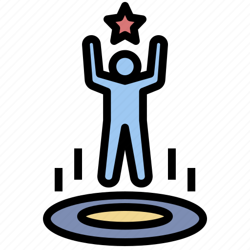 Resilience, winner, jump, success, victory icon - Download on Iconfinder
