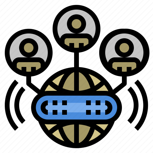 Conference, networking, virtual, world, internet, connection icon - Download on Iconfinder