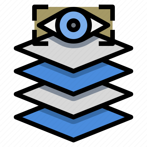 Depth, perception, layer, overlay, virtual, reality, eyesight icon - Download on Iconfinder