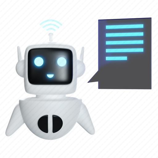 Robot, chat, support, game, metaverse 3D illustration - Download on Iconfinder