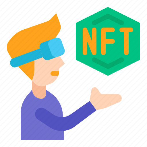 Nft, non, fungible, token, investor, metaverse, virtual icon - Download on Iconfinder