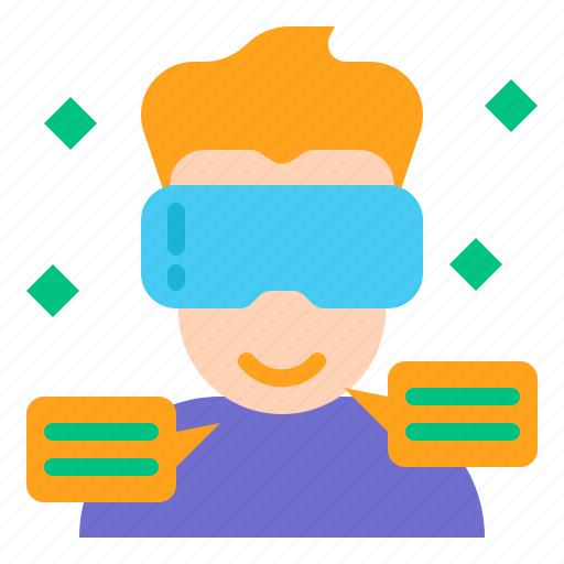 Community, social, connection, network, vr, virtual, glass icon - Download on Iconfinder