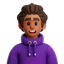 curly, hair, man, curly hair man, curly hair, hoodie, jacket, young boy, brown curly hair, virtual avatar, metapeople, metaverse, profile, user, guy, people, male, boy, person, avatar 