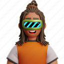 dreadlocked, man, with, vr, dreadlocked man with vr, dreadlocked man with beard, dreadlocked man, male, boy, young man, young boy, dreadlock hairstyle, metaverse, people, person, avatar, character 