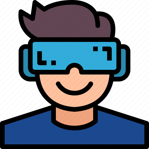 Vr, headset, glasses, metaverse, simulation, cyberspace, technology icon - Download on Iconfinder