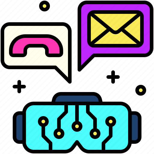 Metaverse, technology, digital, interactive, vr, vr glasses, communication icon - Download on Iconfinder