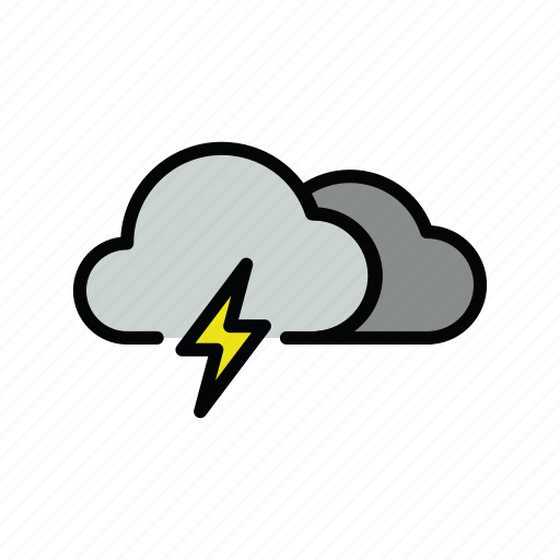 Meteo, thunder, thunderstorm icon - Download on Iconfinder