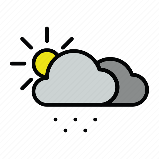 Meteo, snow, snowy, sun icon - Download on Iconfinder