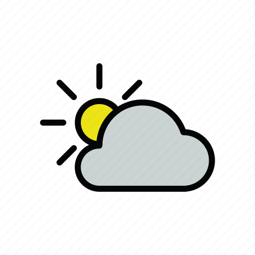 Cloud, cloudy, meteo, sun icon - Download on Iconfinder