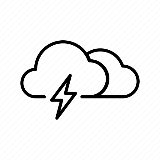 Cloud, thunder, thunderstorm, weather icon - Download on Iconfinder