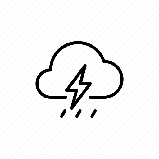 Rain, thunder, thunderstorm, weather icon - Download on Iconfinder