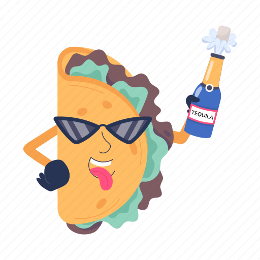 Taco emoji, mexican wrap, tortilla wrap, mexican food, mexican cuisine icon - Download on Iconfinder