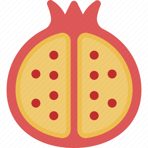 Pomegranate, fruit, food, and, restaurant, organic, vegan icon - Download on Iconfinder