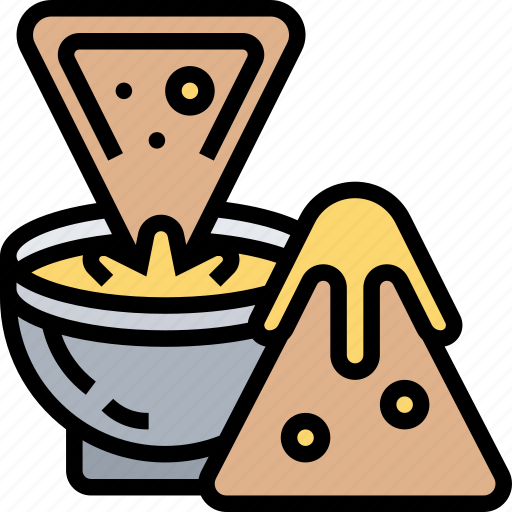 Nachos, tortilla, chips, salsa, dip icon - Download on Iconfinder