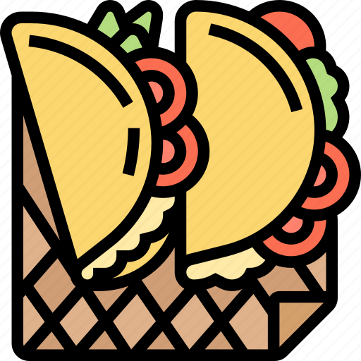 Taco, tortilla, mexican, food, meat icon - Download on Iconfinder