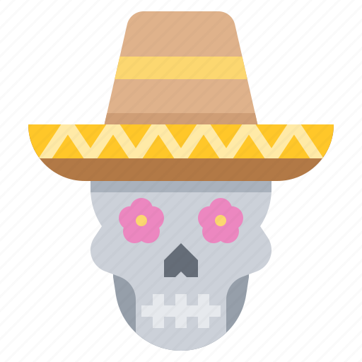 Cap, death, hat, mexico, skull icon - Download on Iconfinder