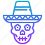 cap, death, hat, mexico, skull 