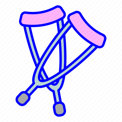 Disability, health, hospital, medical, medicine, stick, walker icon - Download on Iconfinder